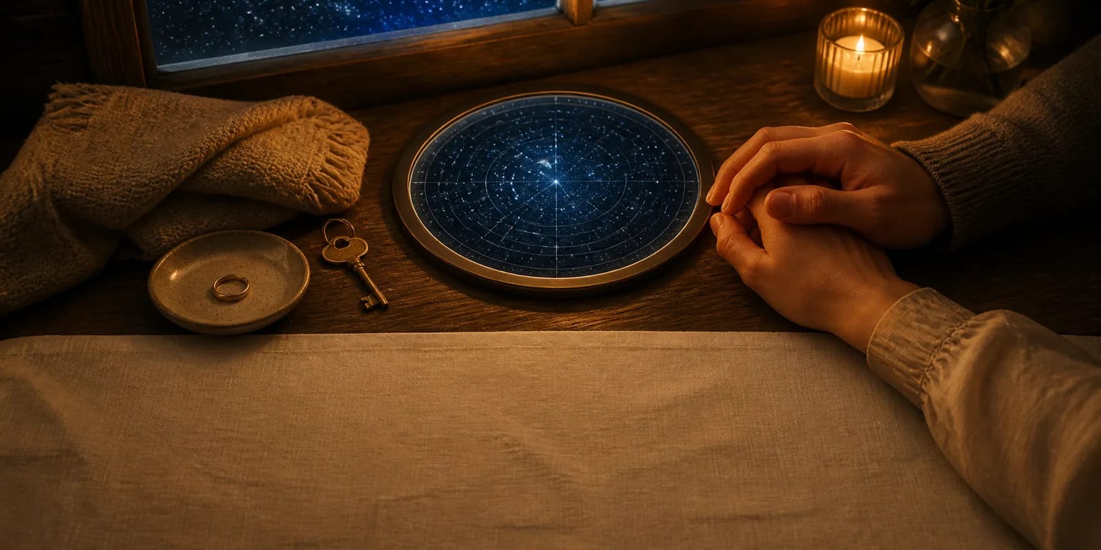 ふたりの誕生時の星空をひとつにまとめたデュオ星空図、カップルへの贈り物のアイデア