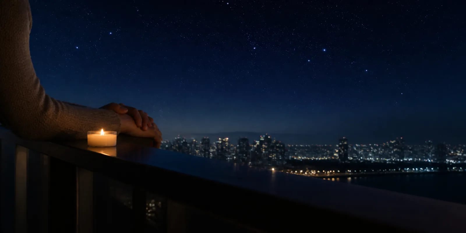 新年の真夜中の空を映したパーソナライズドスターマップ