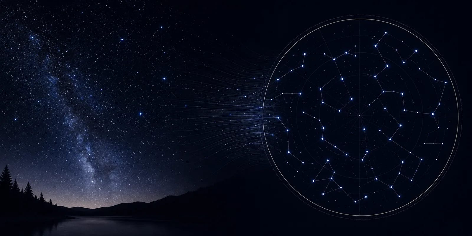特別な夜の星空を映したパーソナライズドスターマップ