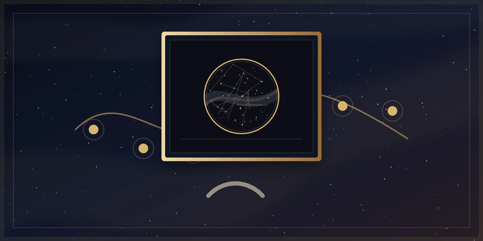ふたりの誕生時の星空をひとつにまとめたデュオ星空図、カップルへの贈り物のアイデア