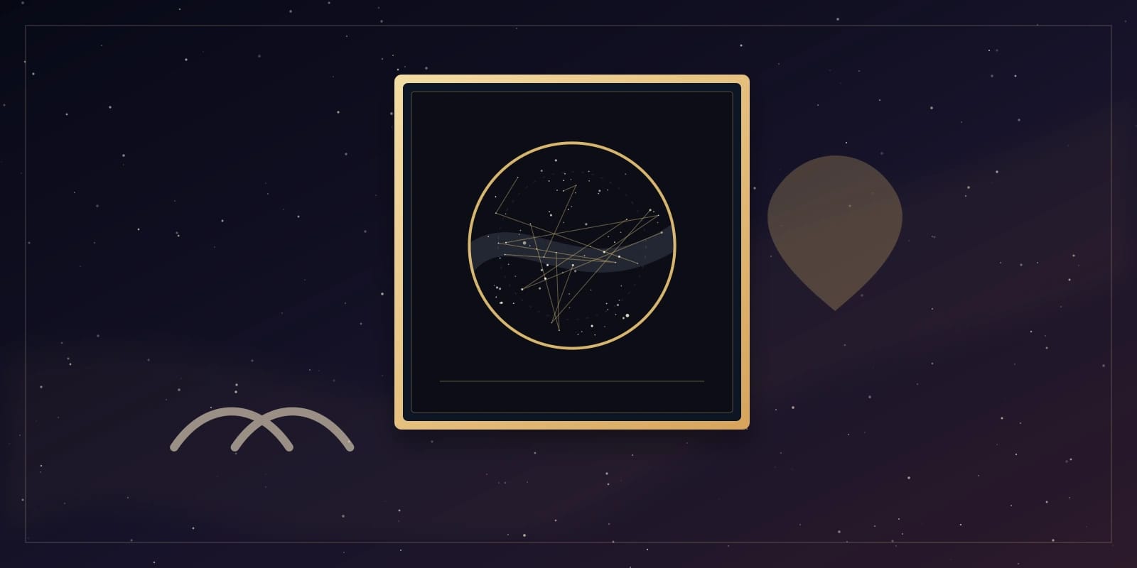 Un mapa estelar personalizado con el cielo nocturno de Barcelona para Sant Jordi